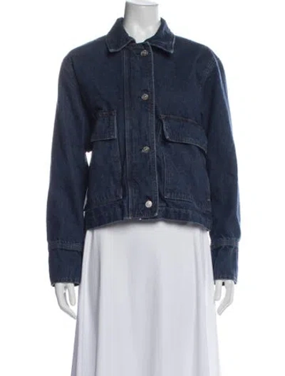 Pre-owned Reformation Denim Jacket In Blue
