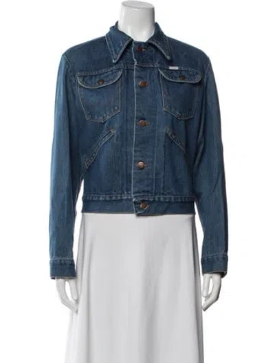 Pre-owned Reformation Denim Jacket In Blue