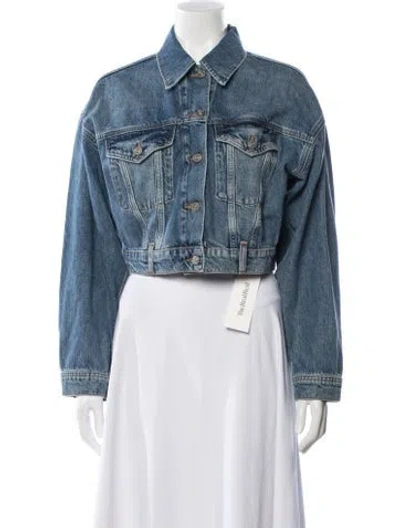 Pre-owned Reformation Denim Jacket In Blue