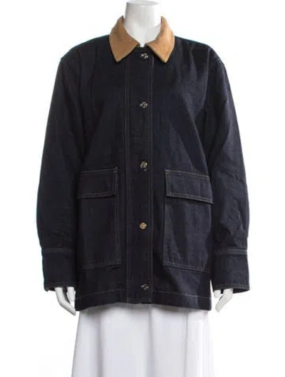 Pre-owned Reformation Denim Jacket In Blue