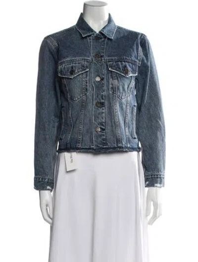 Pre-owned Reformation Denim Jacket In Blue
