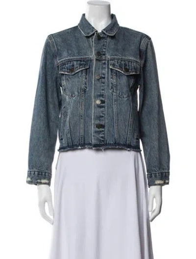 Pre-owned Reformation Denim Jacket In Blue