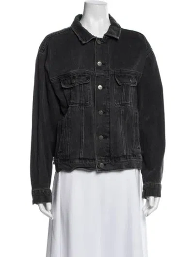 Pre-owned Reformation Denim Jacket In Blue