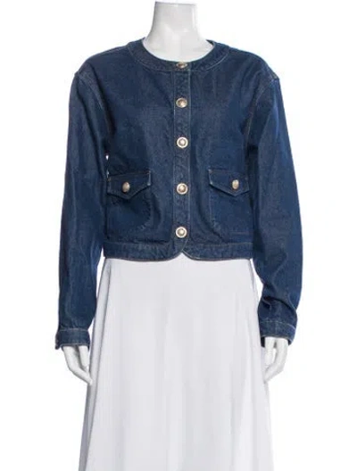 Pre-owned Reformation Denim Jacket In Blue