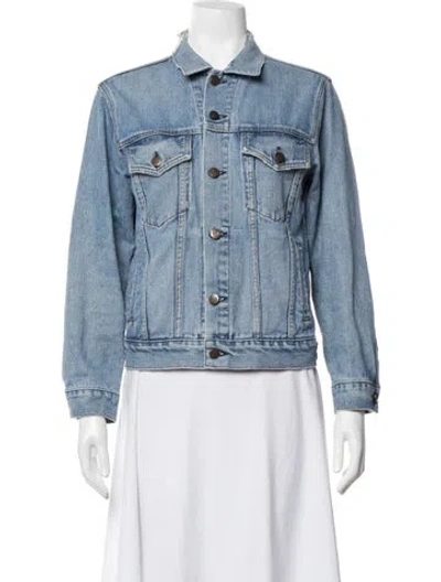 Pre-owned Reformation Denim Jacket In Blue