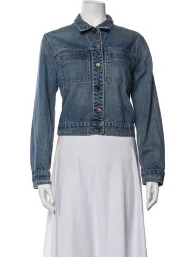 Pre-owned Reformation Denim Jacket In Blue