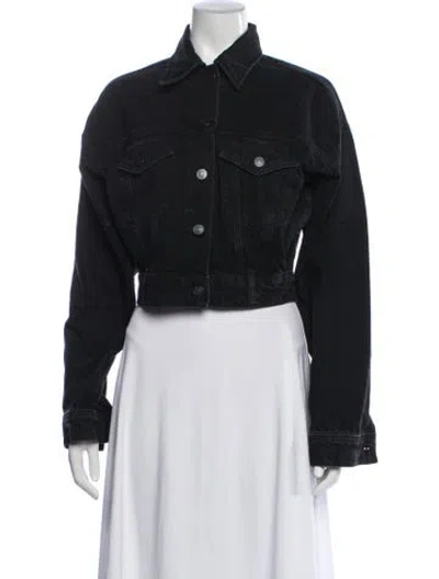 Pre-owned Reformation Denim Jacket W/ Tags In Black