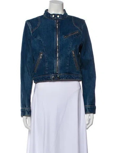 Pre-owned Reformation Denim Jacket W/ Tags In Blue