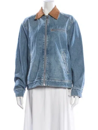 Pre-owned Reformation Denim Jacket W/ Tags In Blue