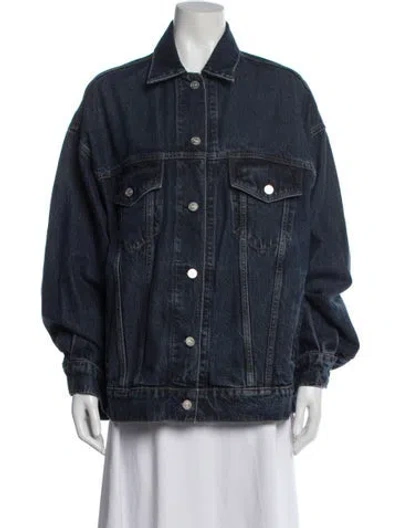 Pre-owned Reformation Denim Jacket W/ Tags In Blue