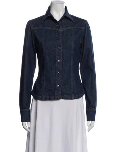 Pre-owned Reformation Denim Jacket W/ Tags In Blue