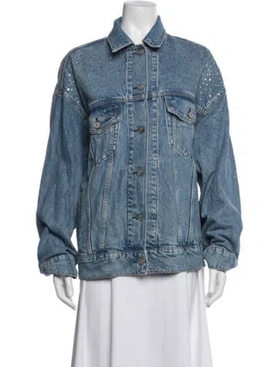 Pre-owned Reformation Denim Jacket W/ Tags In Blue