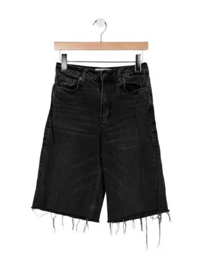 Pre-owned Reformation Denim Shorts In Black