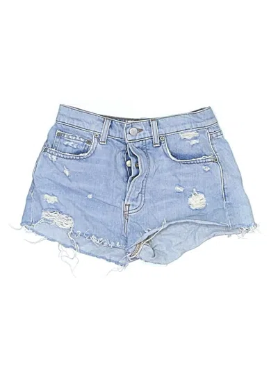 Pre-owned Reformation Denim Shorts In Blue