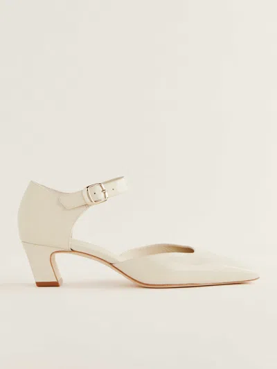 Reformation Denise Pump In Almond Patent