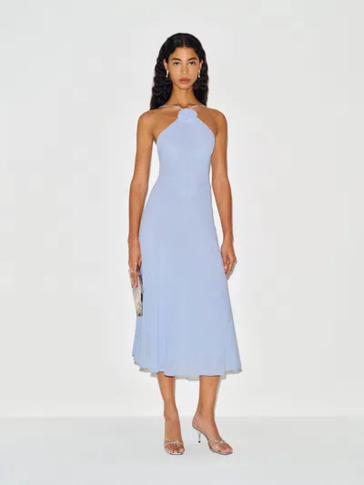 Reformation Deniz Dress Blue Small