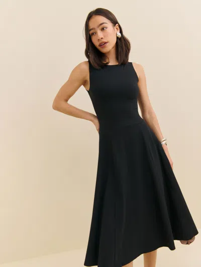 Reformation Devin Knit Dress In Black