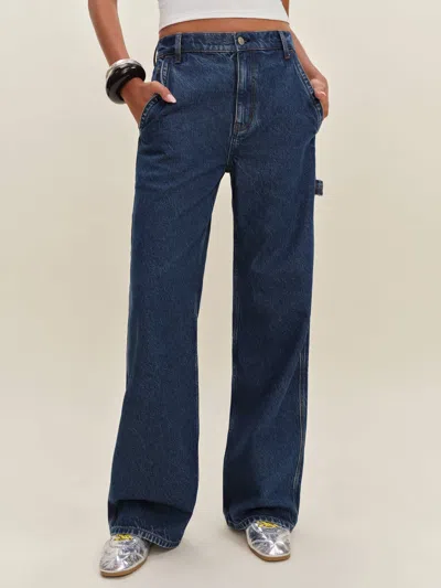 Reformation Diego Mid Rise Baggy Utility Jeans