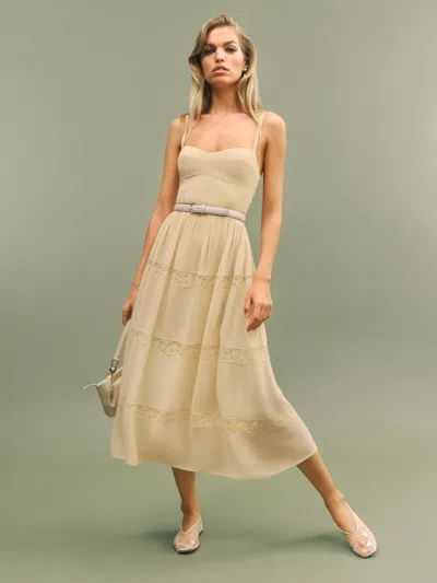 Reformation Dina Dress In Parmesan