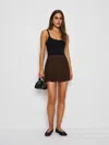 Reformation Dion Skirt In Brown