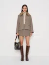 Reformation Dolly Jacket In Brown