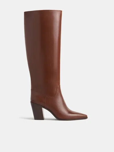Reformation Dominique High Knee Boot Brown 5