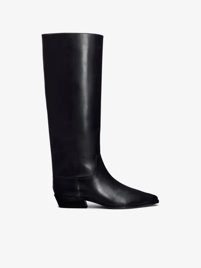 Reformation Dominique Knee Boot In Black
