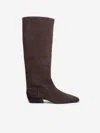 Reformation Dominique Knee Boot In Brown