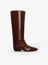 Reformation Dominique Knee Boot In Burgundy