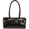 Reformation Dominique Leather Shoulder Bag In Black