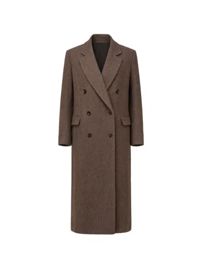 Reformation Doppelreihiger Lucas Mantel In Brown