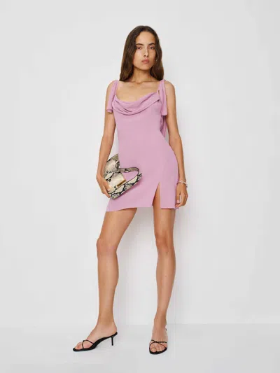 Reformation Dorsia Dress In Purple