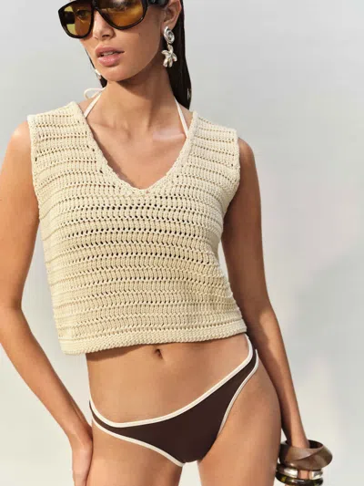Reformation Douro Bikini Bottom In Cafe Fior