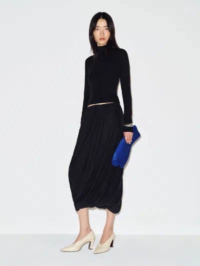 Reformation Drea Knit Two Piece Black Large In Blue