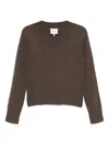 Reformation Womens Dachshund Jadey V-neck Recycled Cashmere-blend Jumper