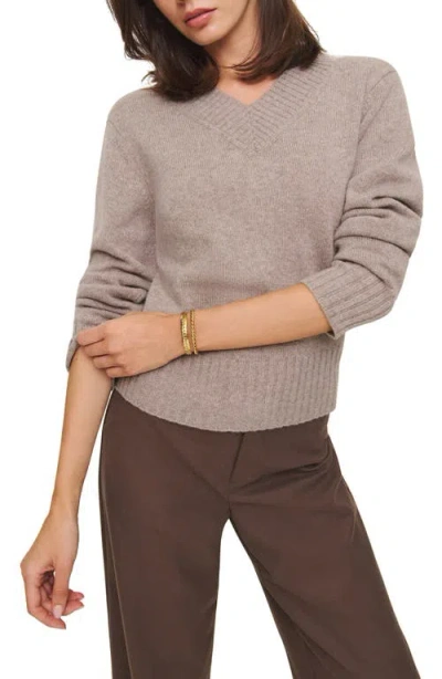 Reformation Dulce Recycled Cashmere Blend Sweater In Toast