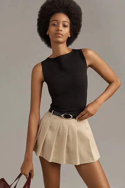 Reformation Dusk Knit Top In Black