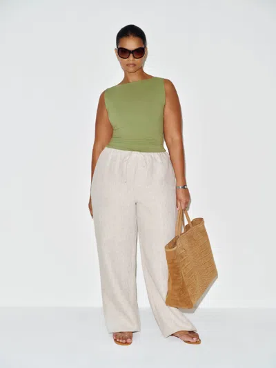 Reformation Dusk Knit Top Es Green Bean 1x