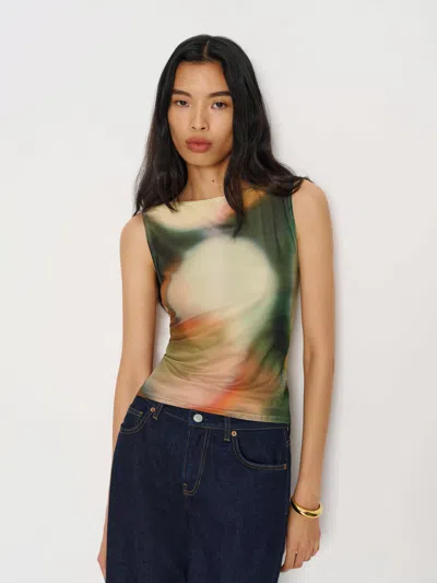 Reformation Dusk Knit Top Xs In Multi