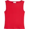 Reformation Dusk Stretch Knit Top In Lipstick