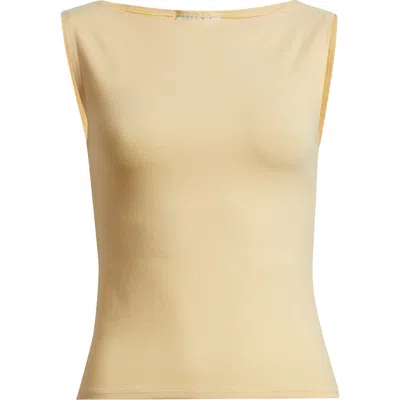 Reformation Dusk Stretch Knit Top In Neutral
