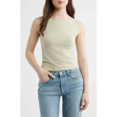 Reformation Dusk Stretch Knit Top In Neutral
