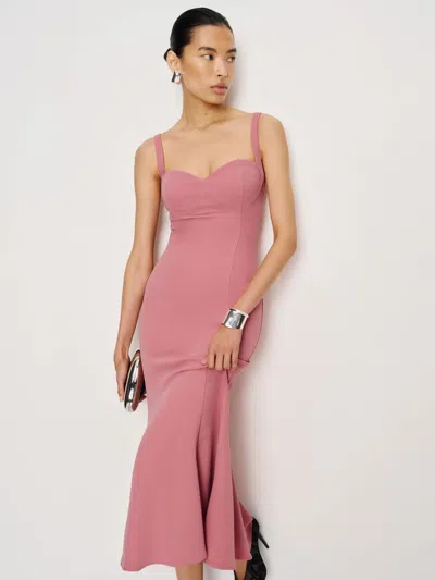 Reformation Eddy Dress In Burgundy