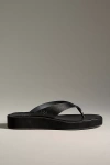 Reformation Eden Platform Thong Sandals In Black