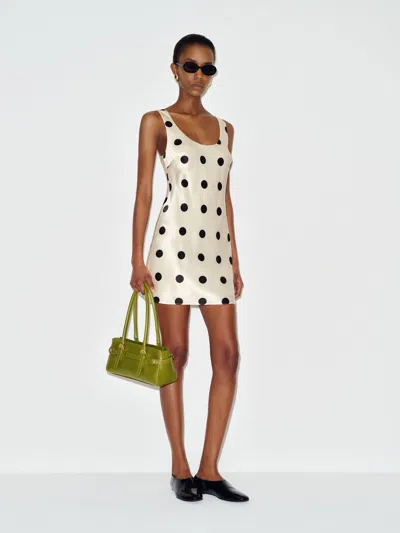 Reformation Eden Silk Dress Ivory Xs In White