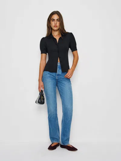 Reformation Elani Top In Black