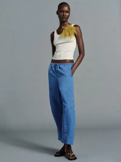 Reformation Elara Pant Blue Large