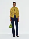 Reformation Eleanor Jacket Gold Medium In Gold