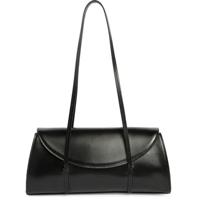 Reformation Elena Leather Shoulder Bag In Black