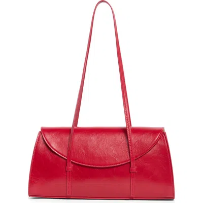 Reformation Elena Leather Shoulder Bag In Red